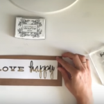 Cómo hacer embossing húmedo parcial – TUTORIAL Scrapbook